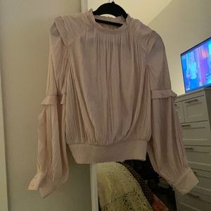Joie baby pink pleated top NWOT